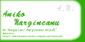 aniko margineanu business card